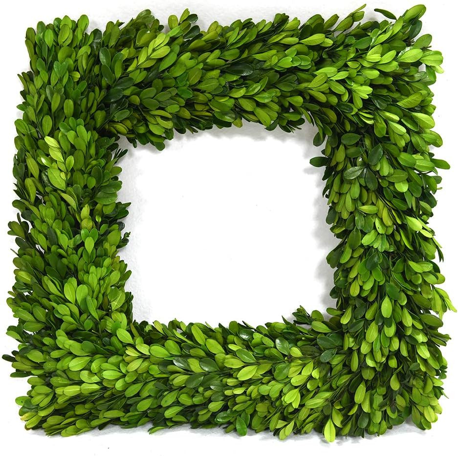 Preserved Boxwood Wreath, Christmas Wreath Wedding Home Decoration, Farmhouse St