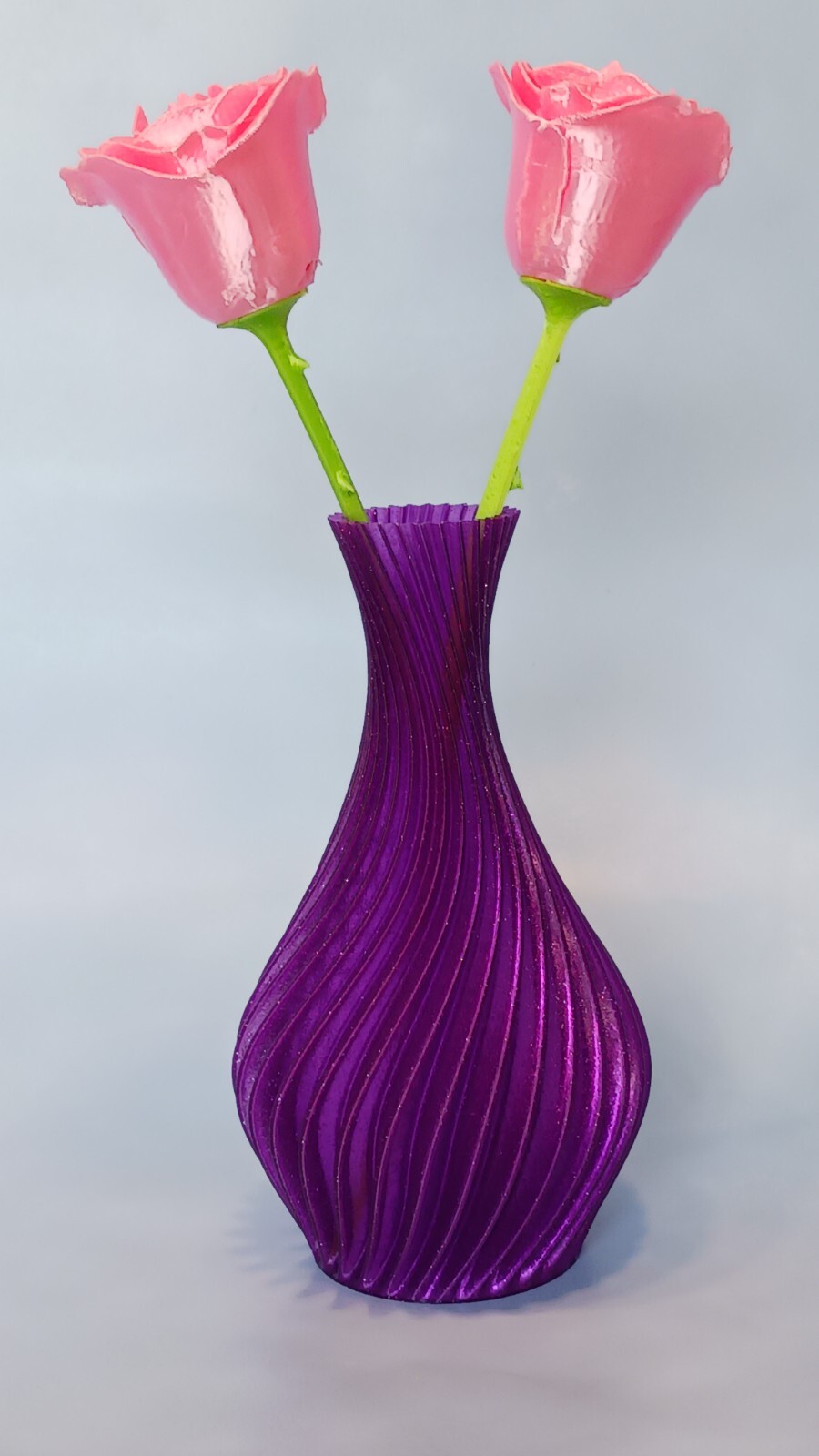Mother’s Day Flowers Roses w/Vase 3D printed 3 Rose colors 2 color vases