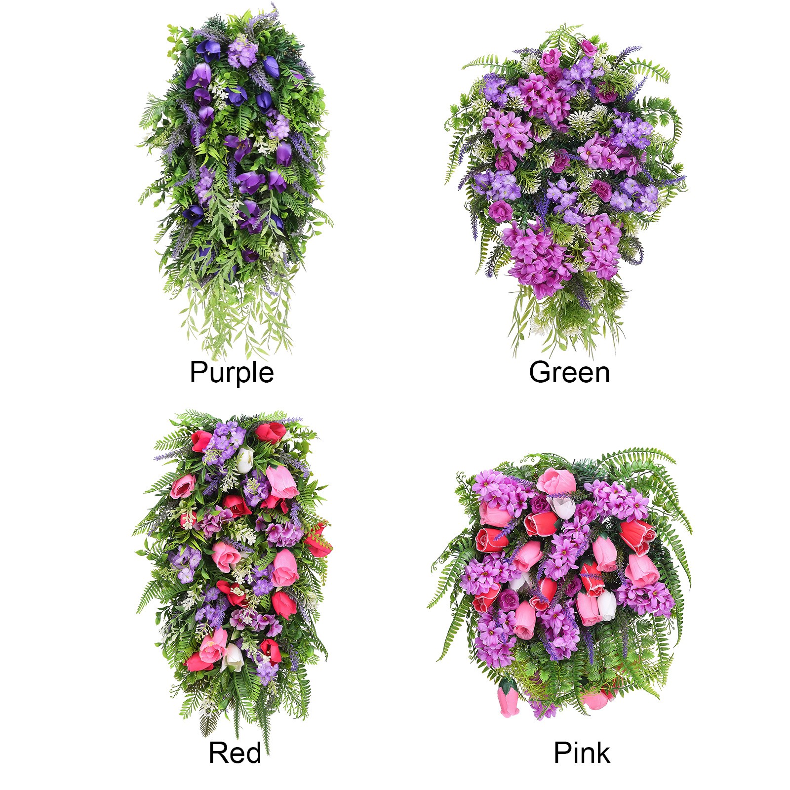 Small Purple Spring Wreath Style A Floral