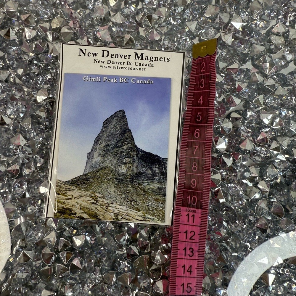 New Denver Magnet Gimli Peak BC Canada Scenic Magnet BC Canada magnet