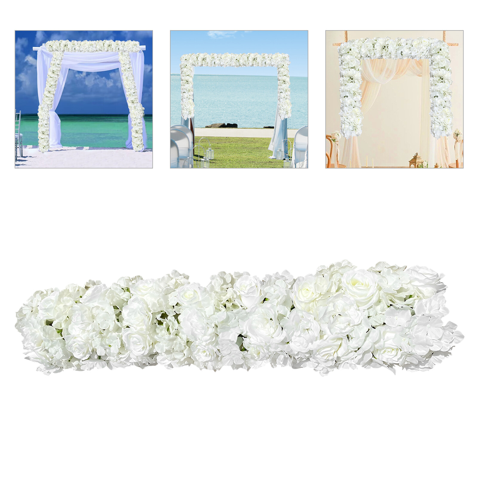Artificial Flowers Artificial Silk Flowers Row 100*25cm for Home Party Wedding
