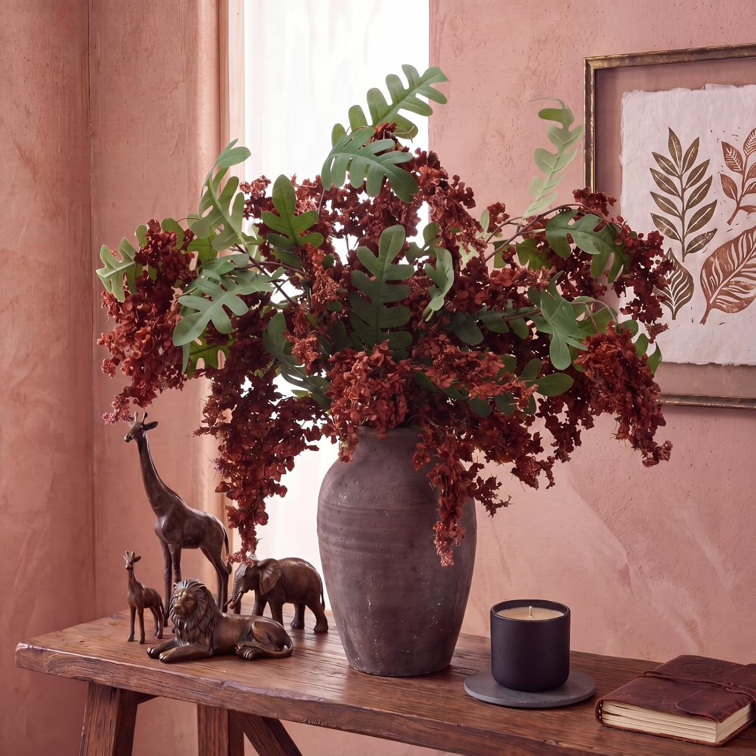5 Pcs Fall Faux Silk Berry Stems – Bendable Floral Branches for Home Decor