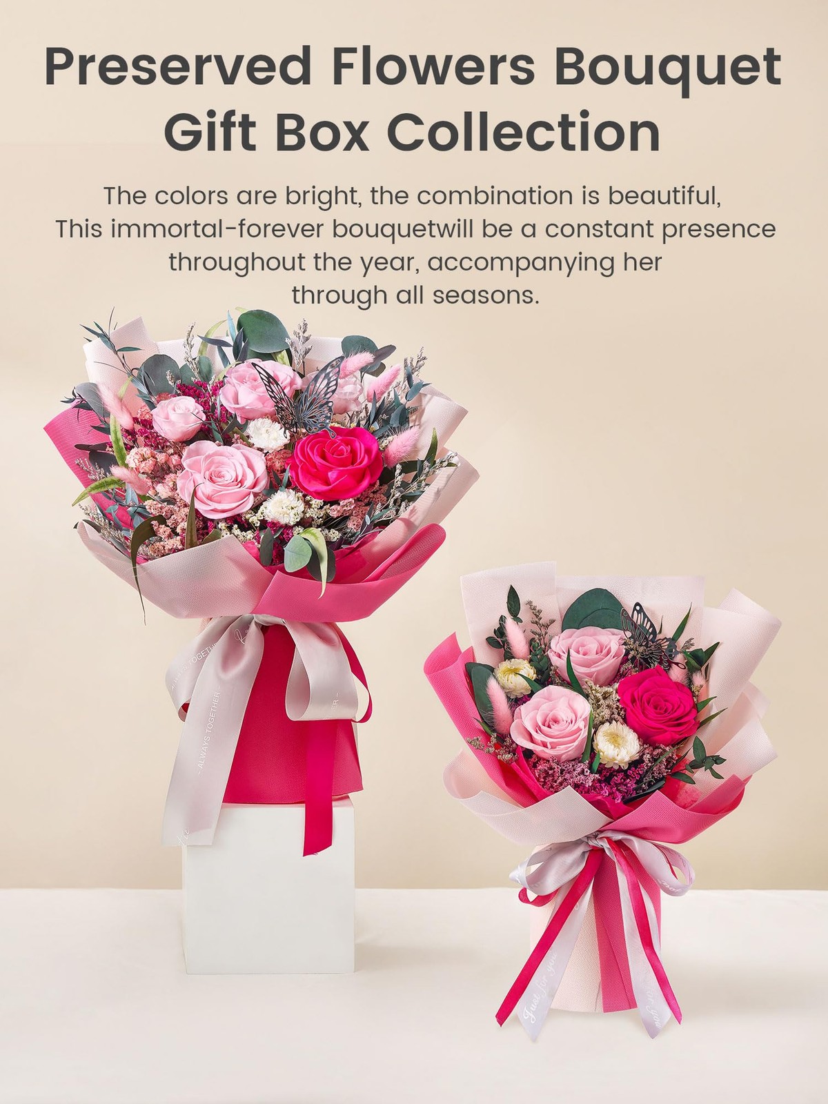 Flowers for Delivery Prime Forever Flowers Bouquet Preserved Roses Bouquet Flowe