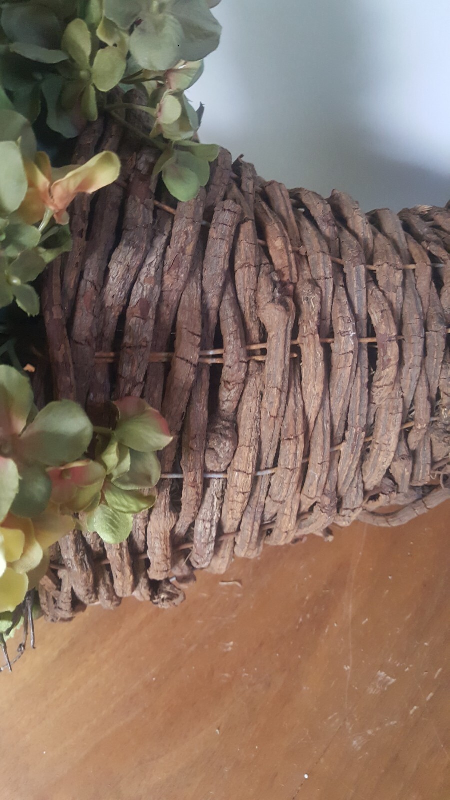 Vtg Handwoven Cornucopia Horn of Plenty Large Arrangement Centerpiece