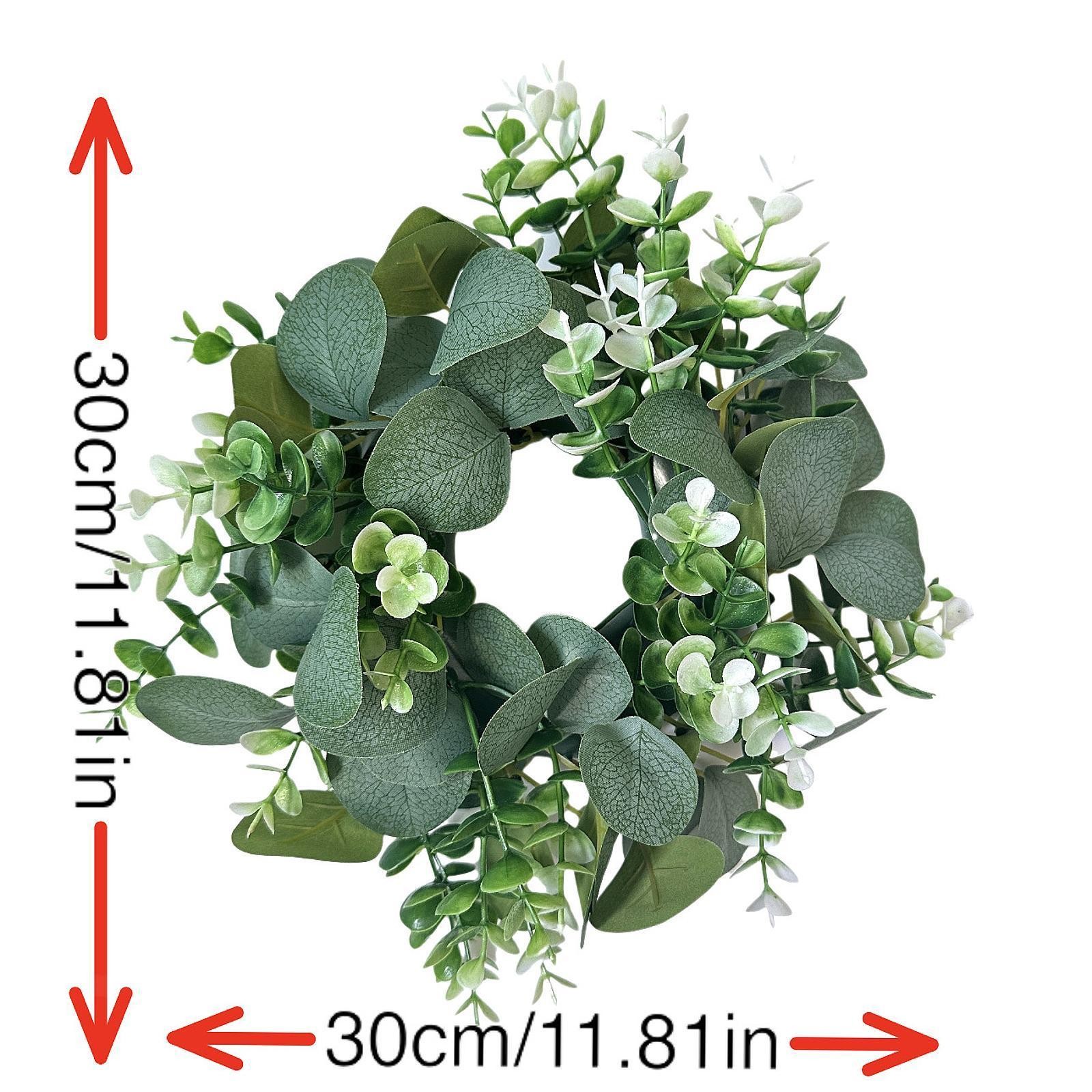 Artificial Flower Wreath Artificial Eucalyptus Wreath Wall Hanging Greenery