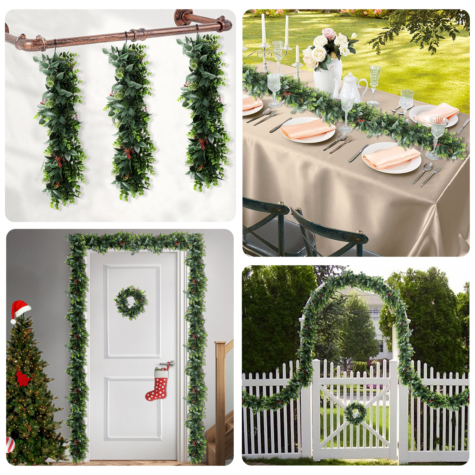 Artificial Faux Flower Vines Garland Plants Outdoor Wedding Garland Home Decor