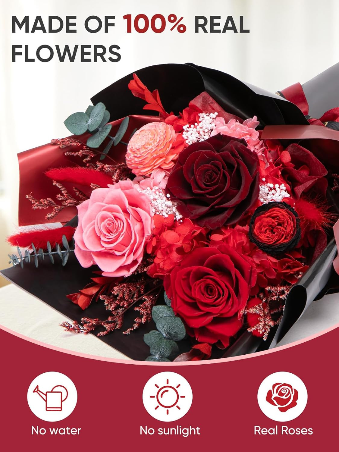 Flowers for Delivery Preserved Fresh Flower Bouquet Mothers Day Roses Gifts for