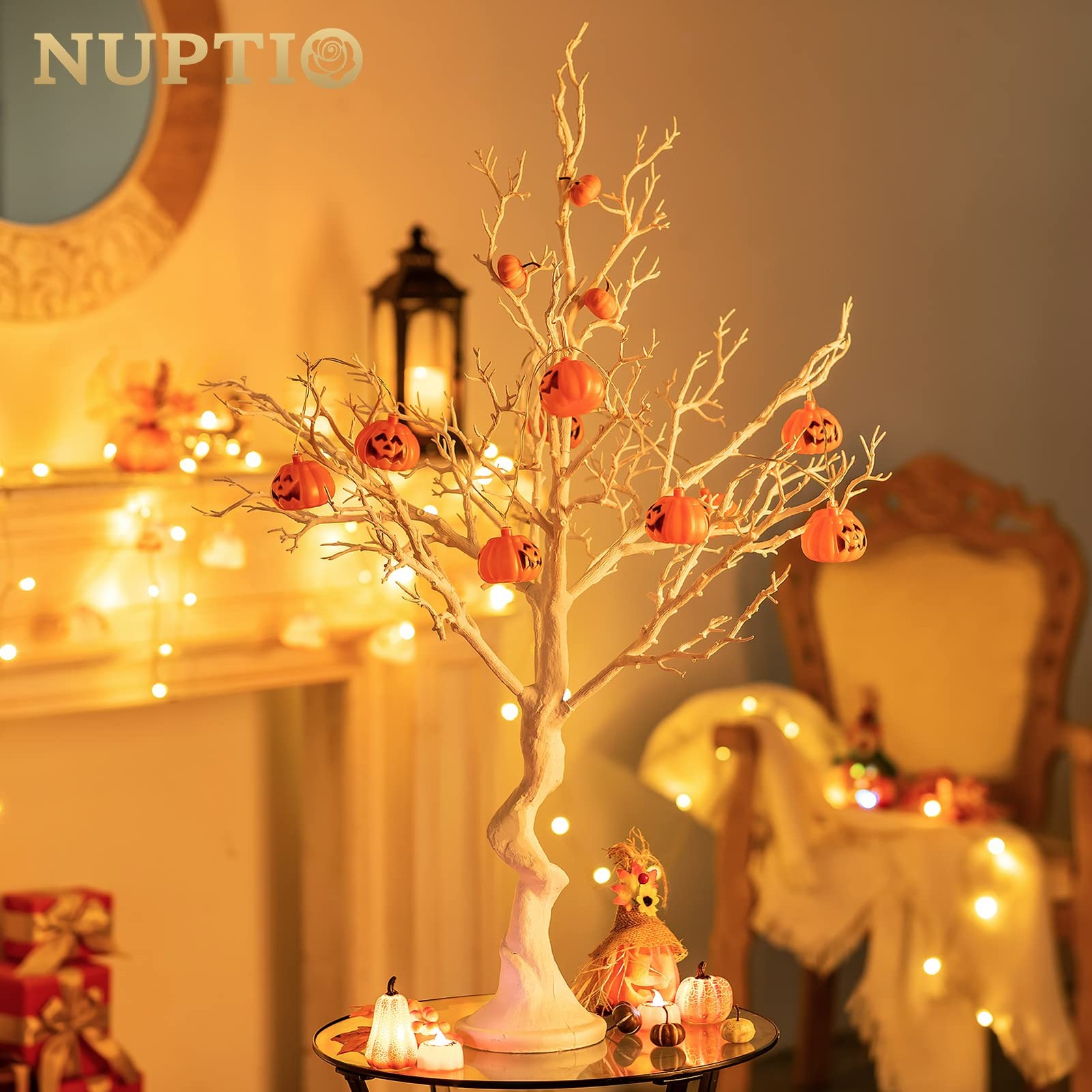 NUPTIO White Christmas Tree Branch Artificial 31.5 inch 2ft 8in – 1 Pc,
