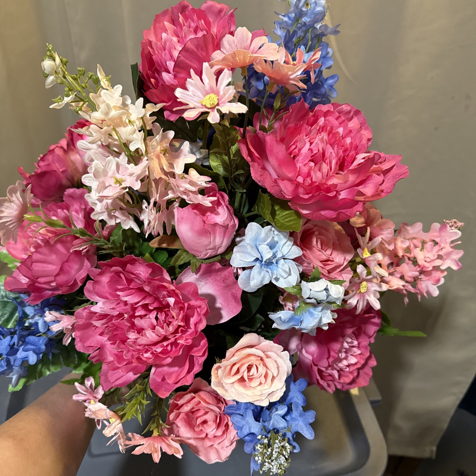 Artificial Cemetery Flowers Styrofoam Insert-Cemetery Flower Arrangement For Urn