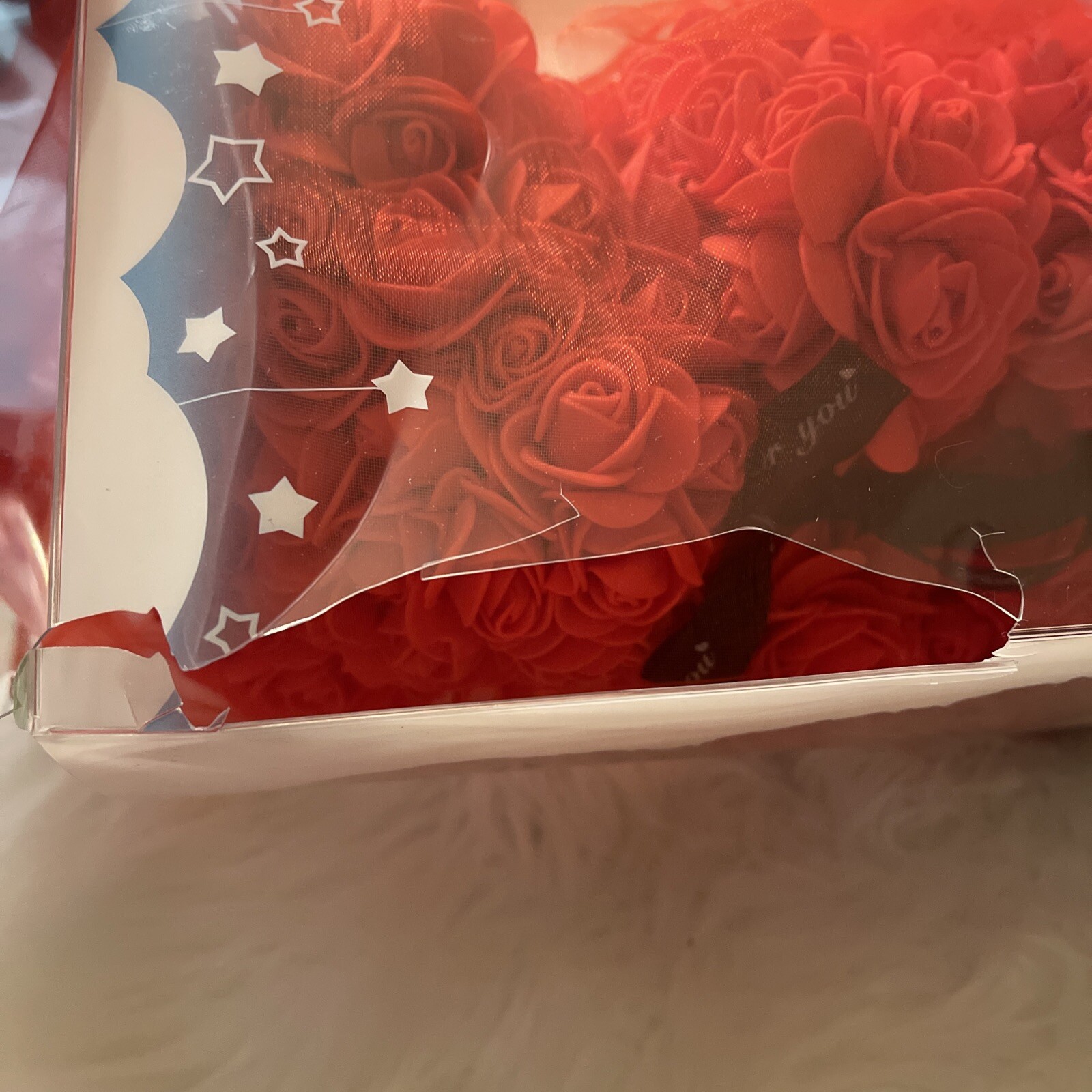 Rose Bear Gifts for Anyone. Flower Teddy Bear Birthday Gift for Mom Girlfriend,