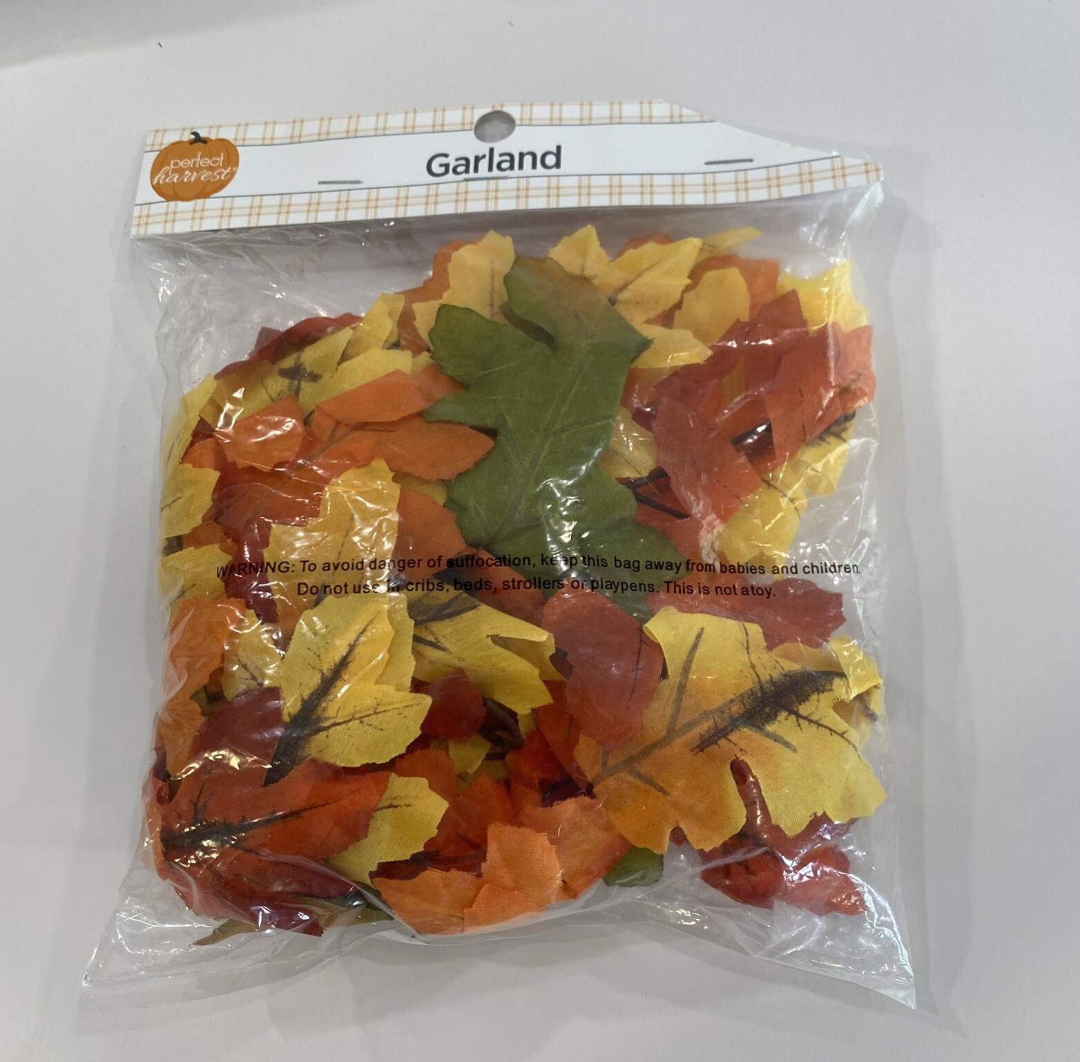 Fall Garland Maple Leaf 6 Ft/Pieces Decor Packs Faux Fall Maple Leaf Trim 2 Pack