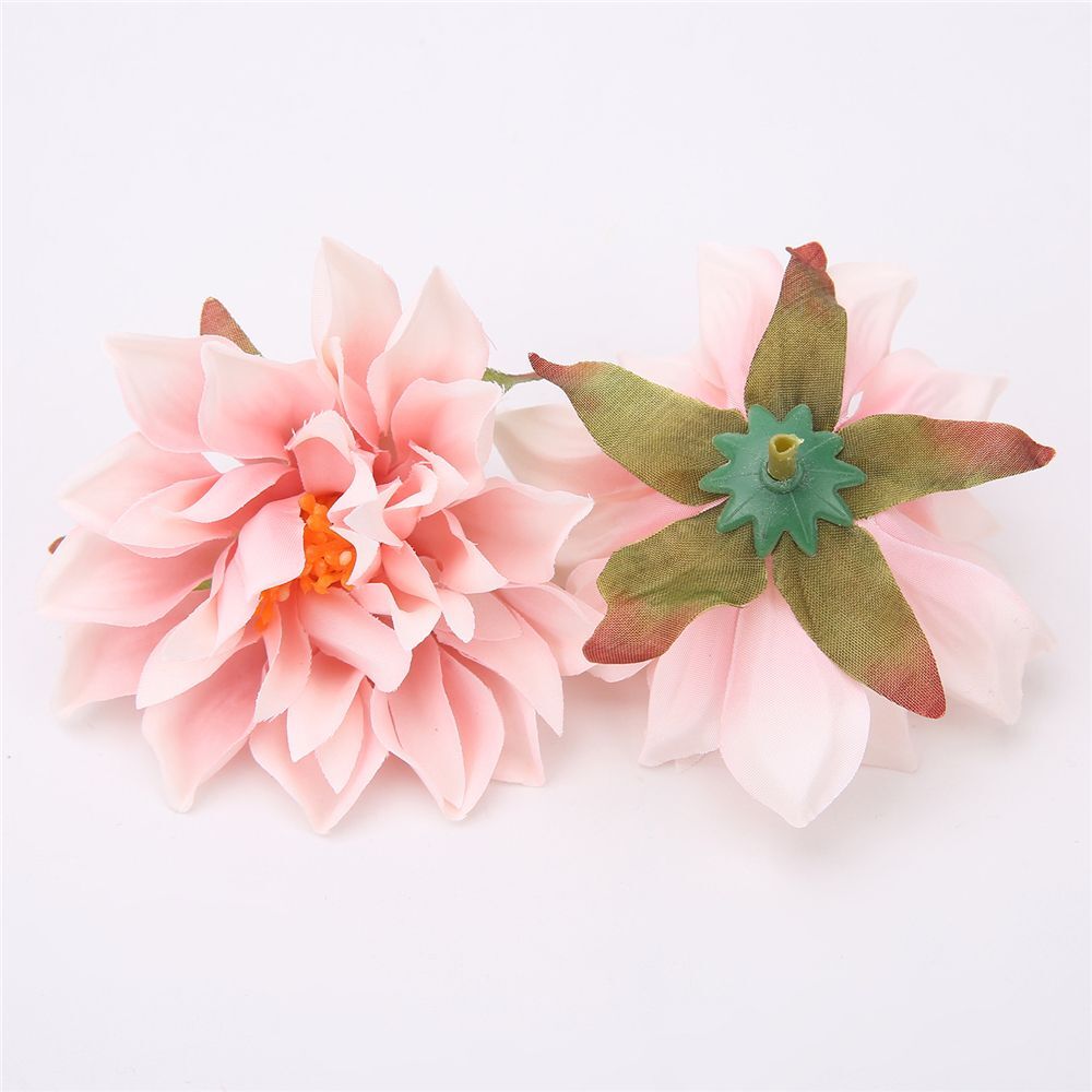 Dahlia Heads Artificial Silk Flowers Wedding Home Decorate Wreath Flower 10-20pc