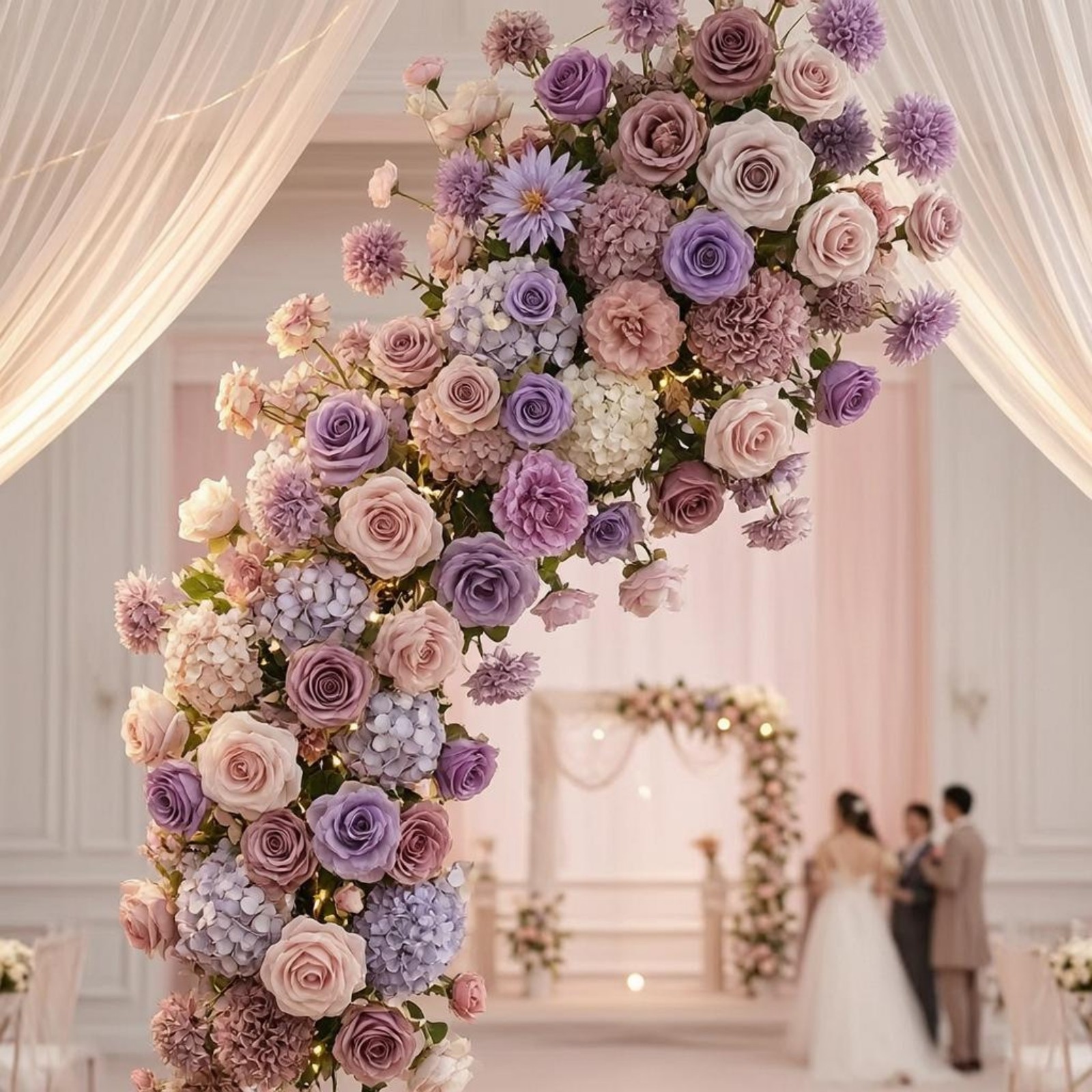 50 Pieces Faux Flower Heads Wedding Decoration Artificial Flower Heads