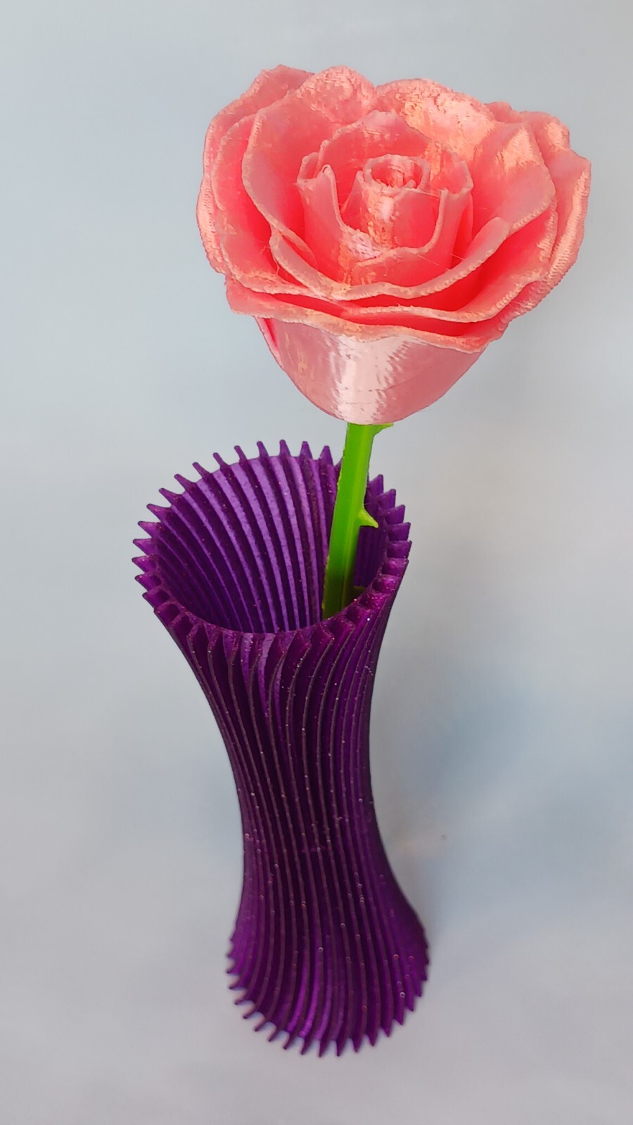 Mother’s Day Flowers Roses w/Vase 3D printed 3 Rose colors 2 color vases