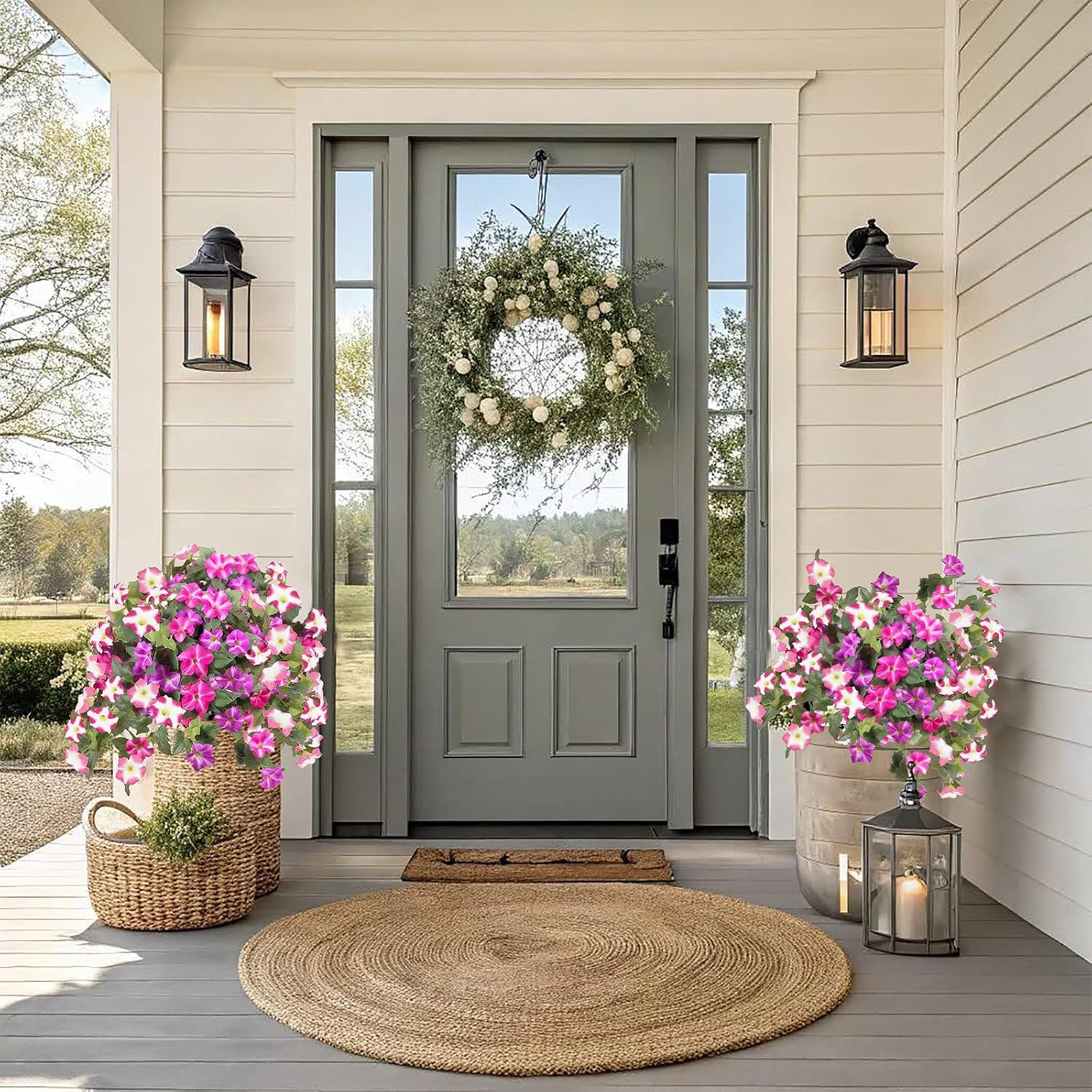 UV Resistant Artificial Flowers – Waterproof Silk Plants for Outdoor Decor