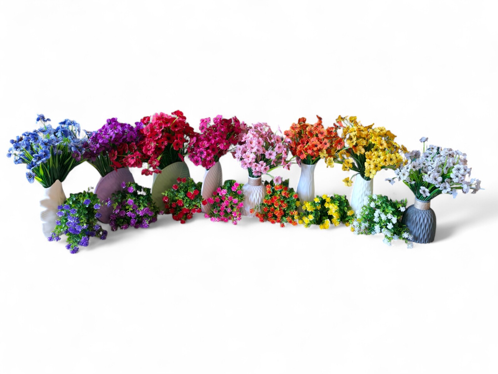 24 Bundles Colorful Beautiful fantasy-style artificial flower (not realistic)