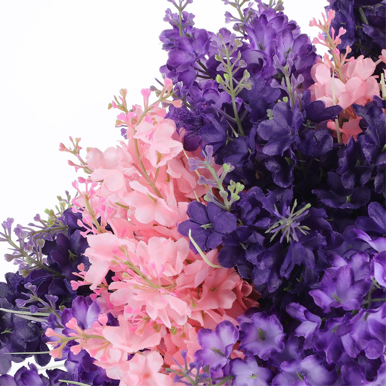 12 Pcs Artificial Flowers Outdoor, 14” Fake Silk Hyacinth Flowers UV Resista…