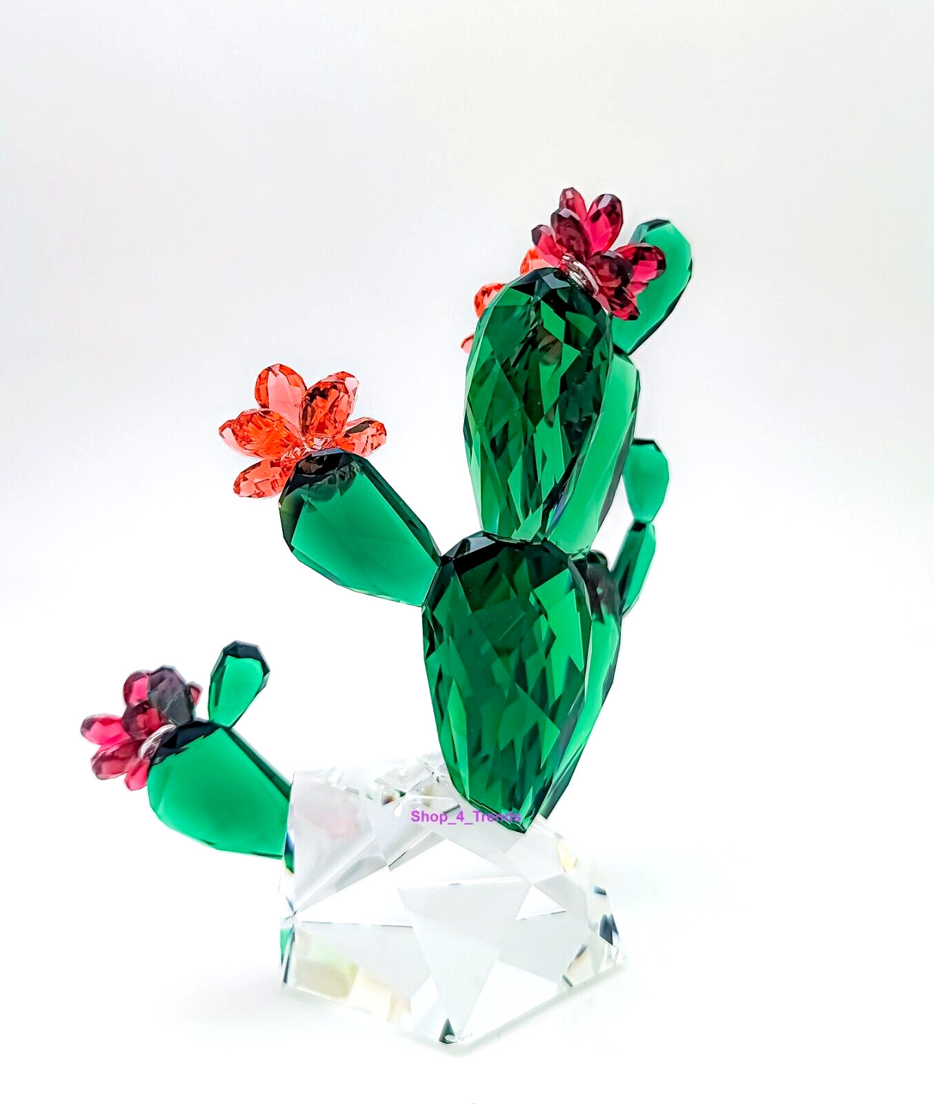 New SWAROVSKI 5426805 Crystal Flowers Desert Pink Cactus Figurine Display Decor