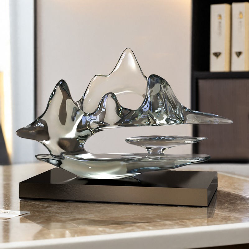 Chinese Landscape Decor Modern Rock Sculpture Home Office Gift Housewarming