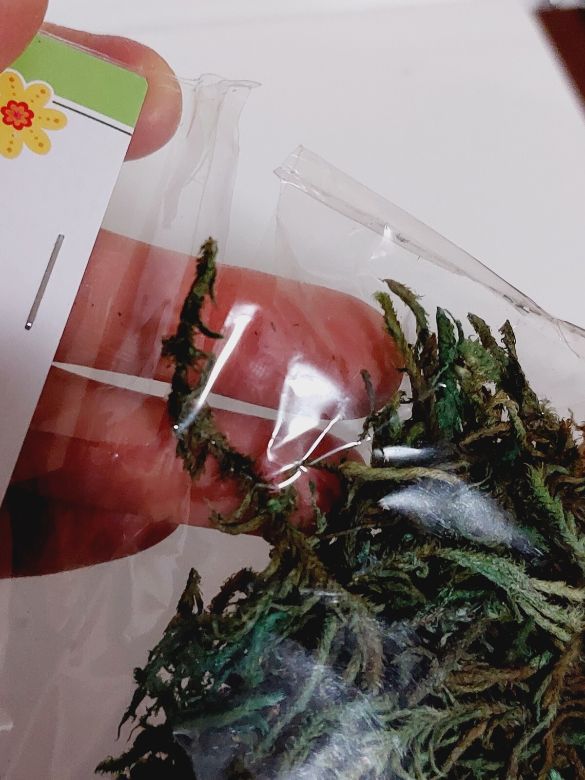 Lot of 2 Floral Garden Floral Moss 1.10 L Flower Arrangements Dioramas Village