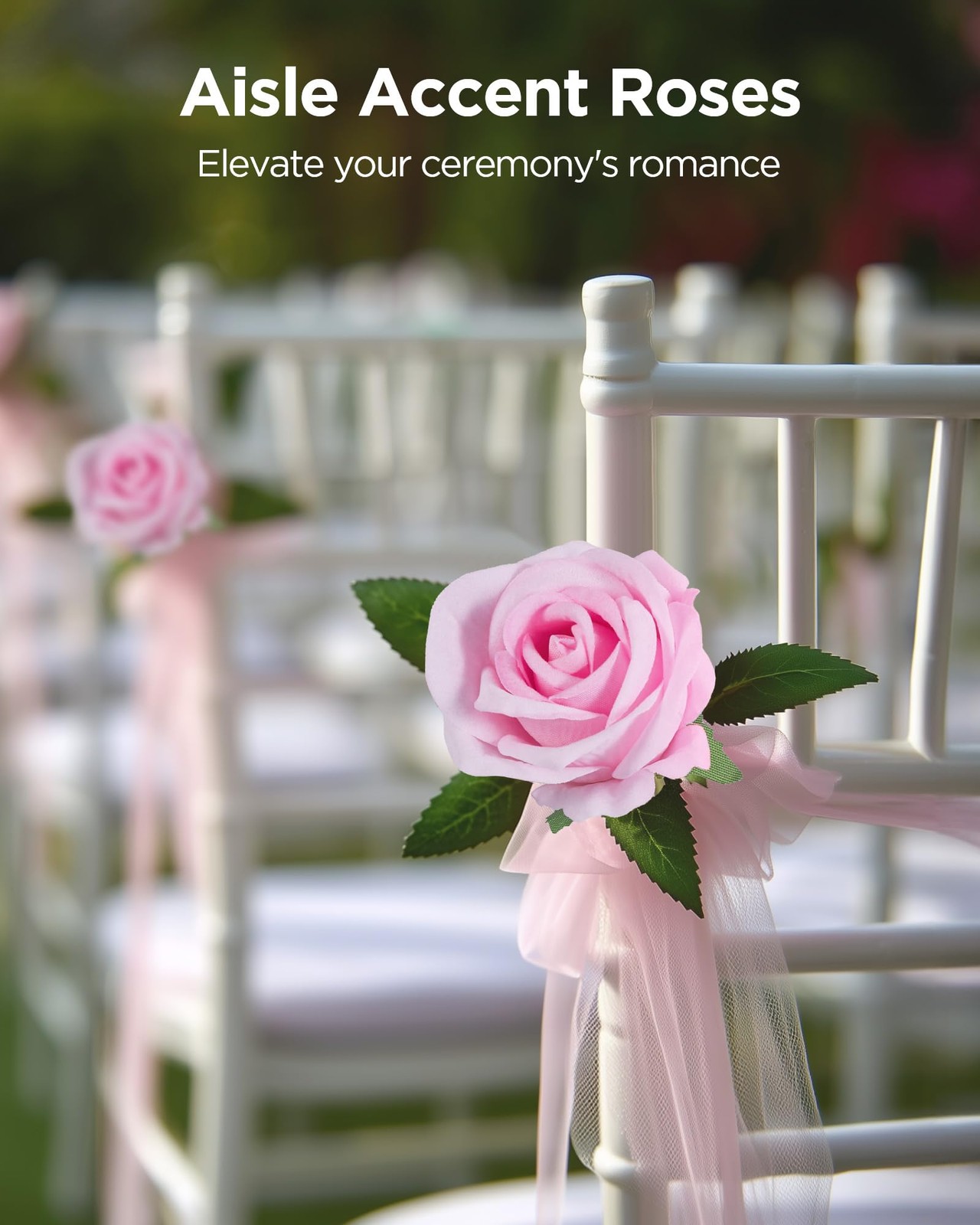 Pink Fake Velvet Silk Rose Artificial Faux Flower DIY Wedding Decor 50 PCS