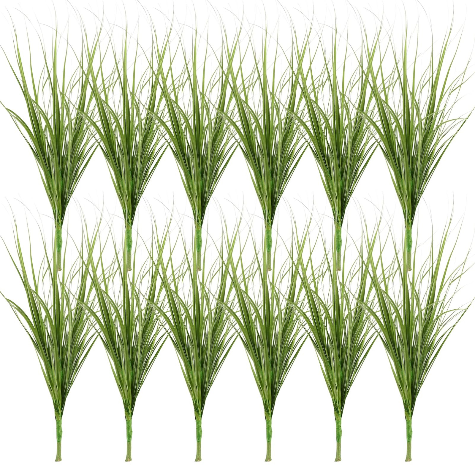 Angoily 12Pcs Artificial Cattails Greenery Faux Grass for Indoor Outdoor Home…