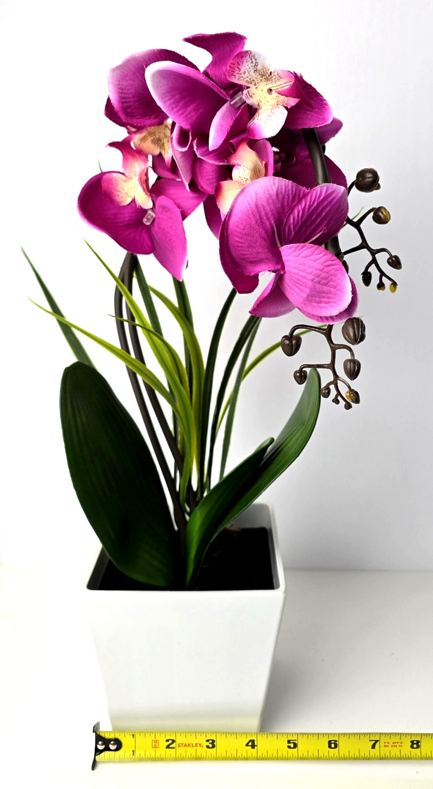 NEW Homeseasons Artificial Orchid w/ LED Lights & Timer 16″ Tall Original Box