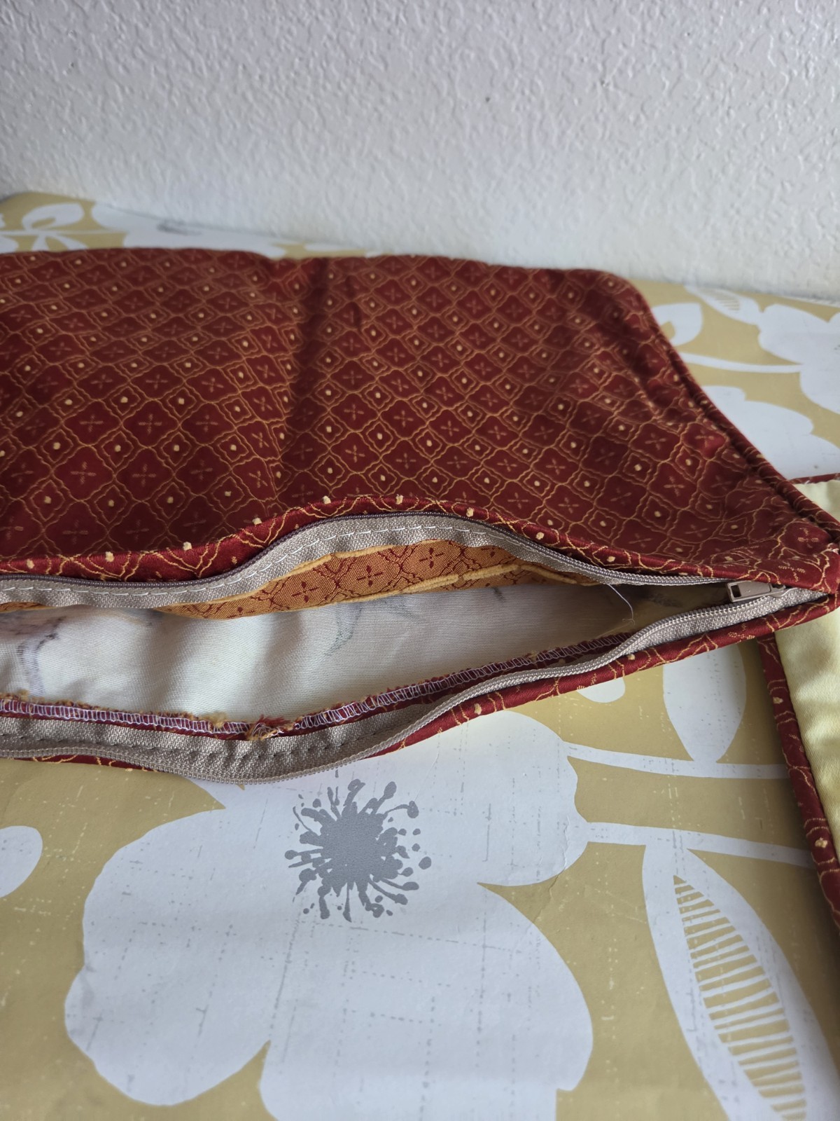 2 Beautiful Bird Floral Pillow Covers 11×14 Jacobean Style Cotton Linen Elegant