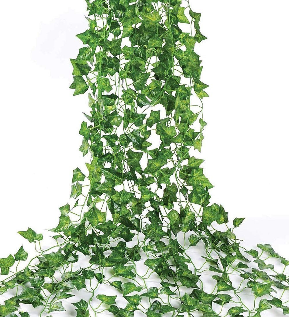 168ft Artificial Ivy Vine Garland – Fake Greenery for Home, Garden, Wedding Deco