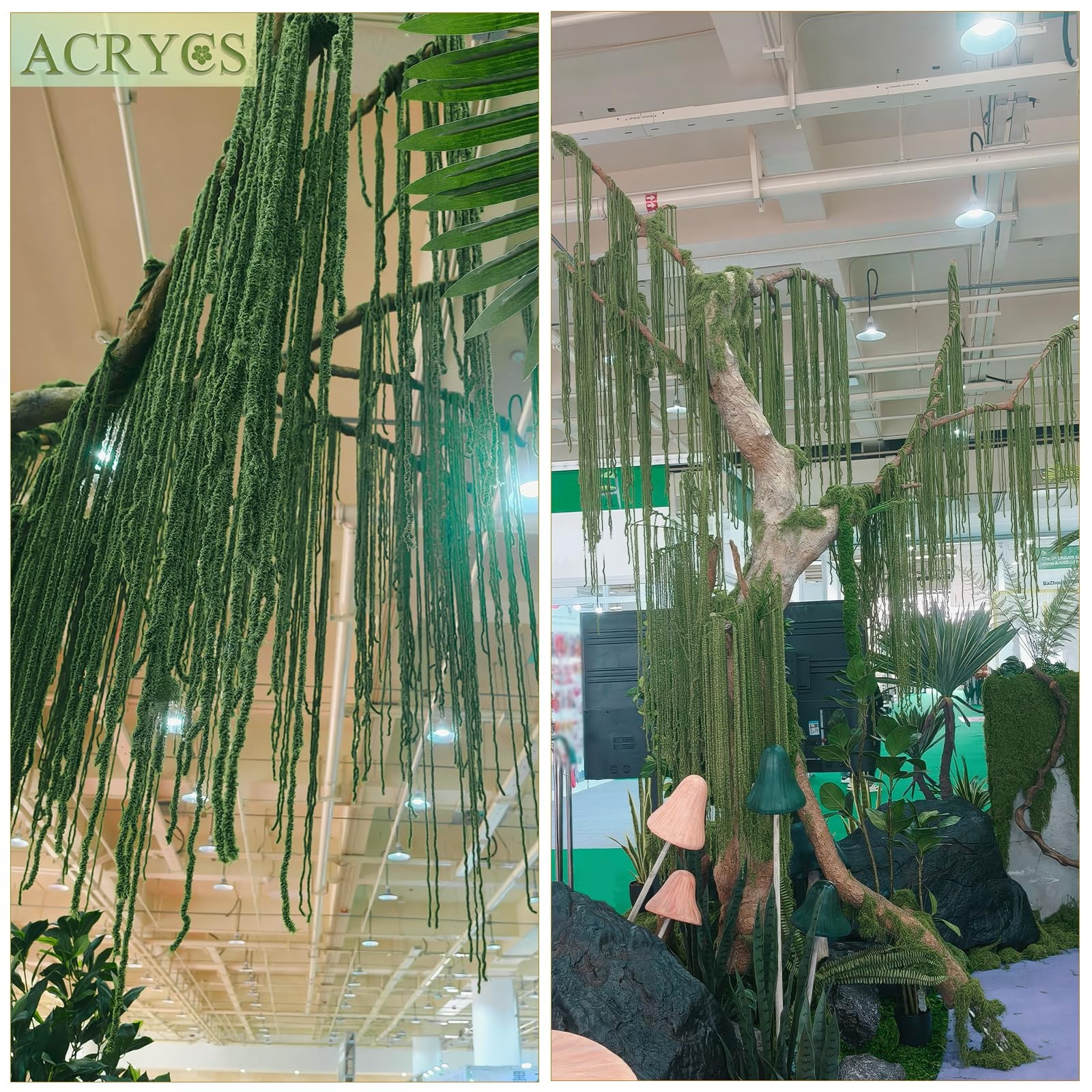 60 Pcs Hanging Moss Vines Faux Moss Garland for Decorating Plants Artificial …