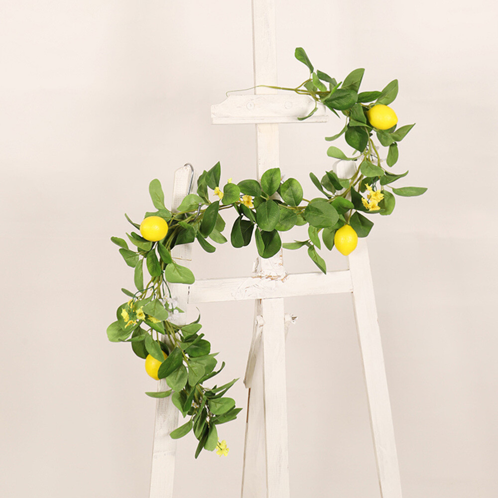 Artificial Lemon Rattan Decor Hanging Lemon Vine Decor Household Hanging