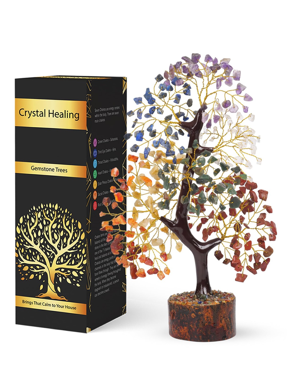 7 Chakra Crystal Tree Of Life Home Decor Stones Birthday Gifts For Women