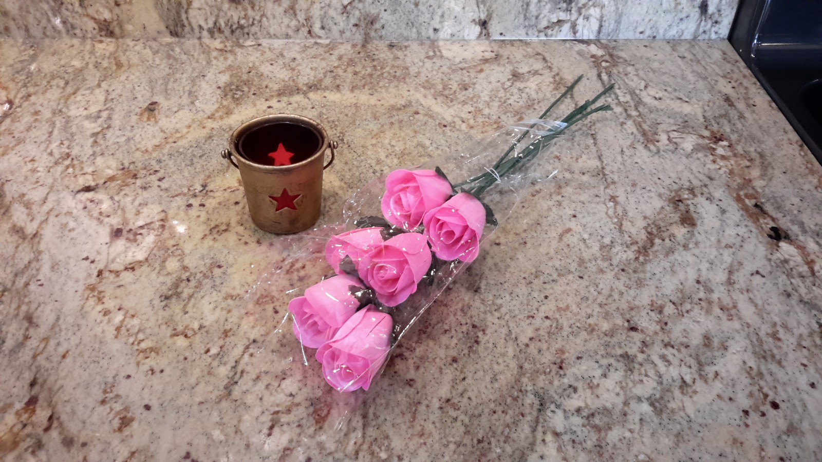 1/2 Open Wood Roses (Choose From Pink Colors #2, 4, 9 & 12)