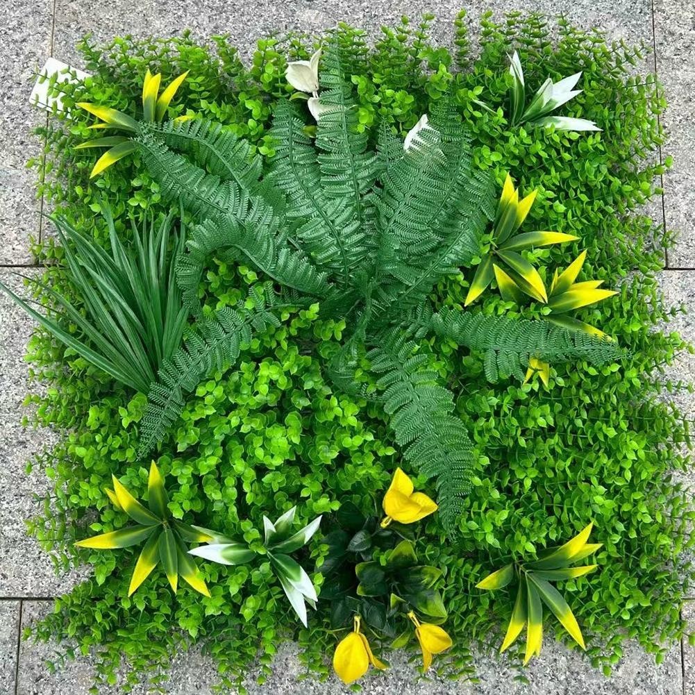 Maintain a Green Look Year round Artificial Plant Flower Wall Panels 50*50CM