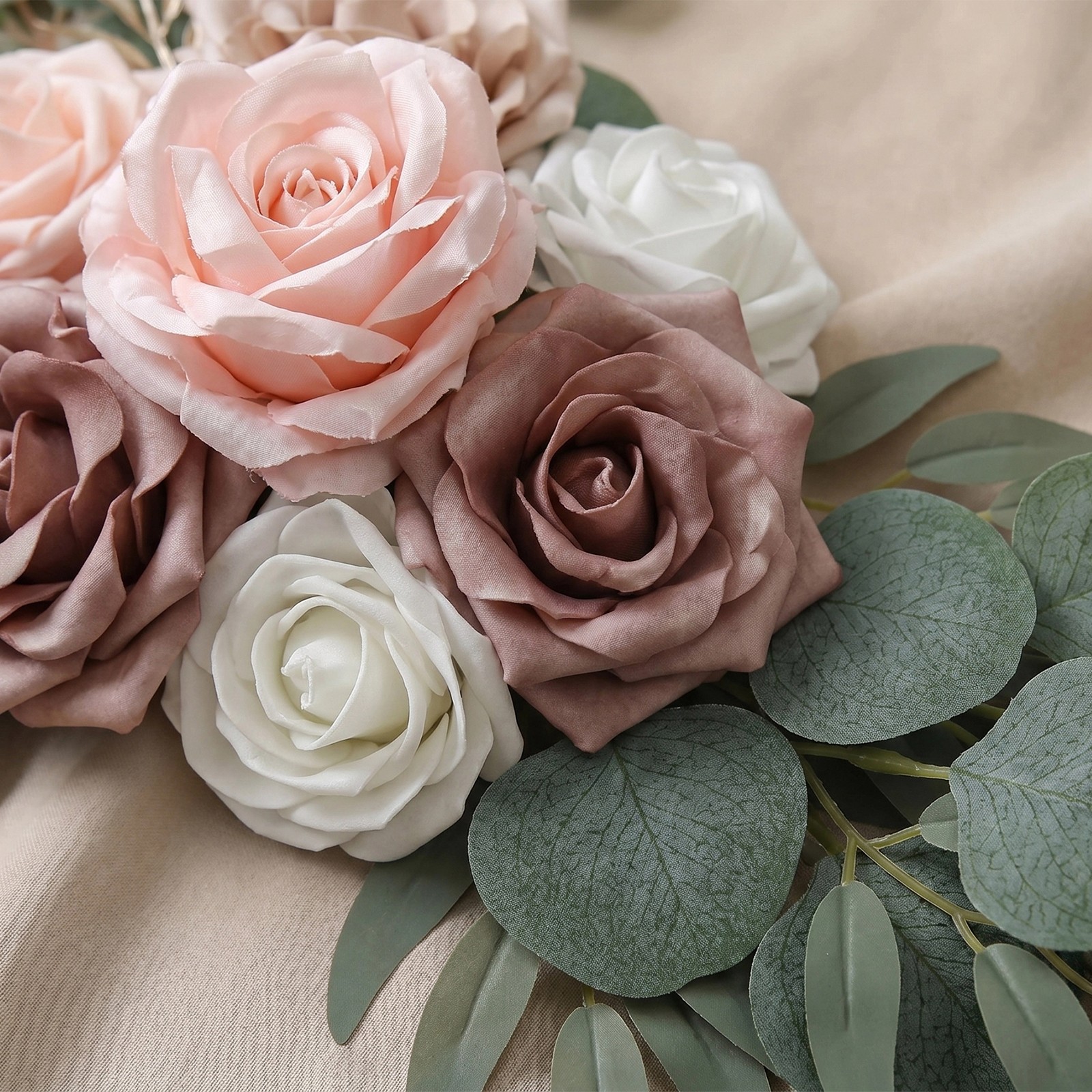 Wedding Arch Flowers Set of 4 Artificial Flower Swag Wedding Faux Floral Swag
