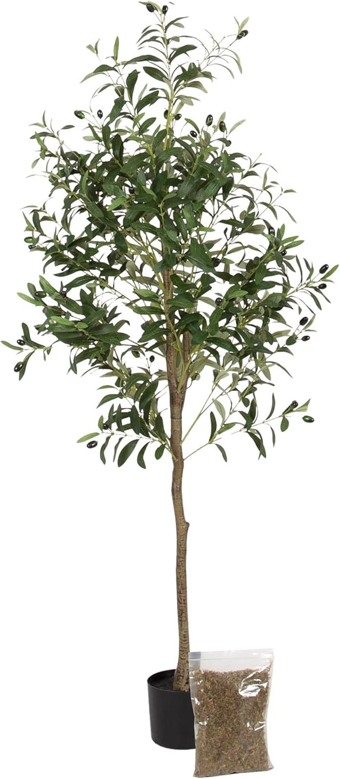 5FT Modern Faux Olive Tree – Realistic Indoor Potted Plant for Home Decor