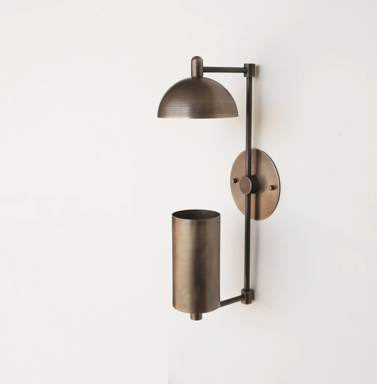 Aged Brass Wall Sconce light – Casting Brass Wall Sconce Light- Minimal Sconce L