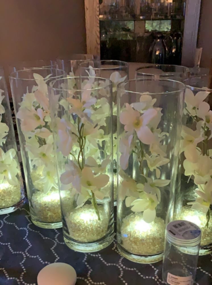 4pcs Freesias Flowers Artificial with Long Stem,24″Real Touch Dendrobium Plan…