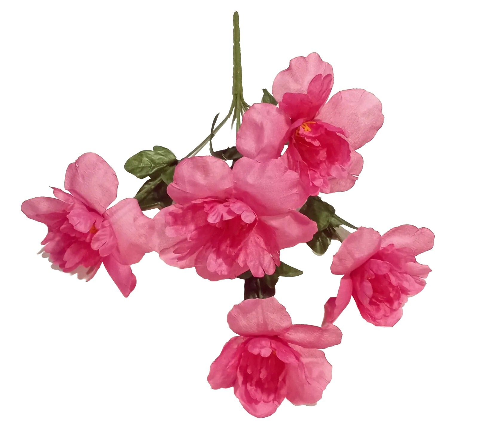 (Pack 24) 120 Fuchsia Peonie Silk Flower 12″ Bush Home Craft In/Outdoor Decor US