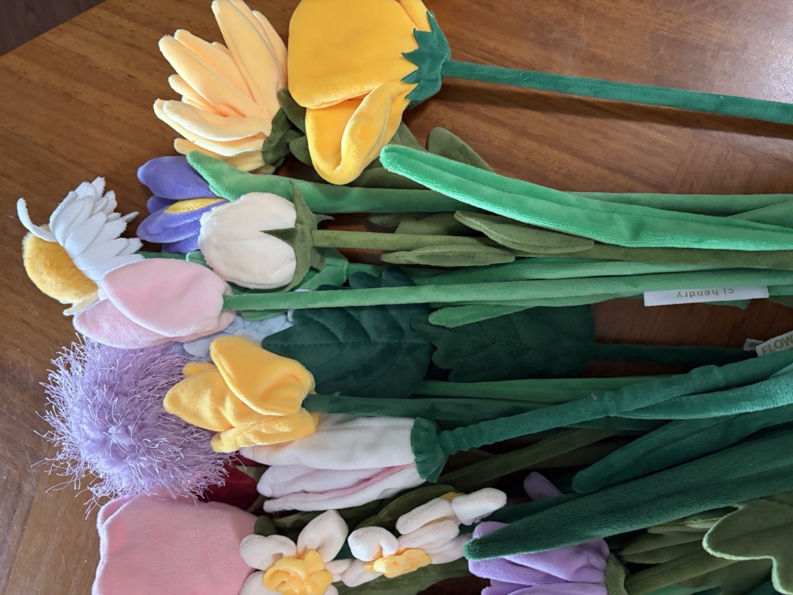 FLOWER MARKET Artificial Fabric Flower Stems Multicolor Original dust bag 2025