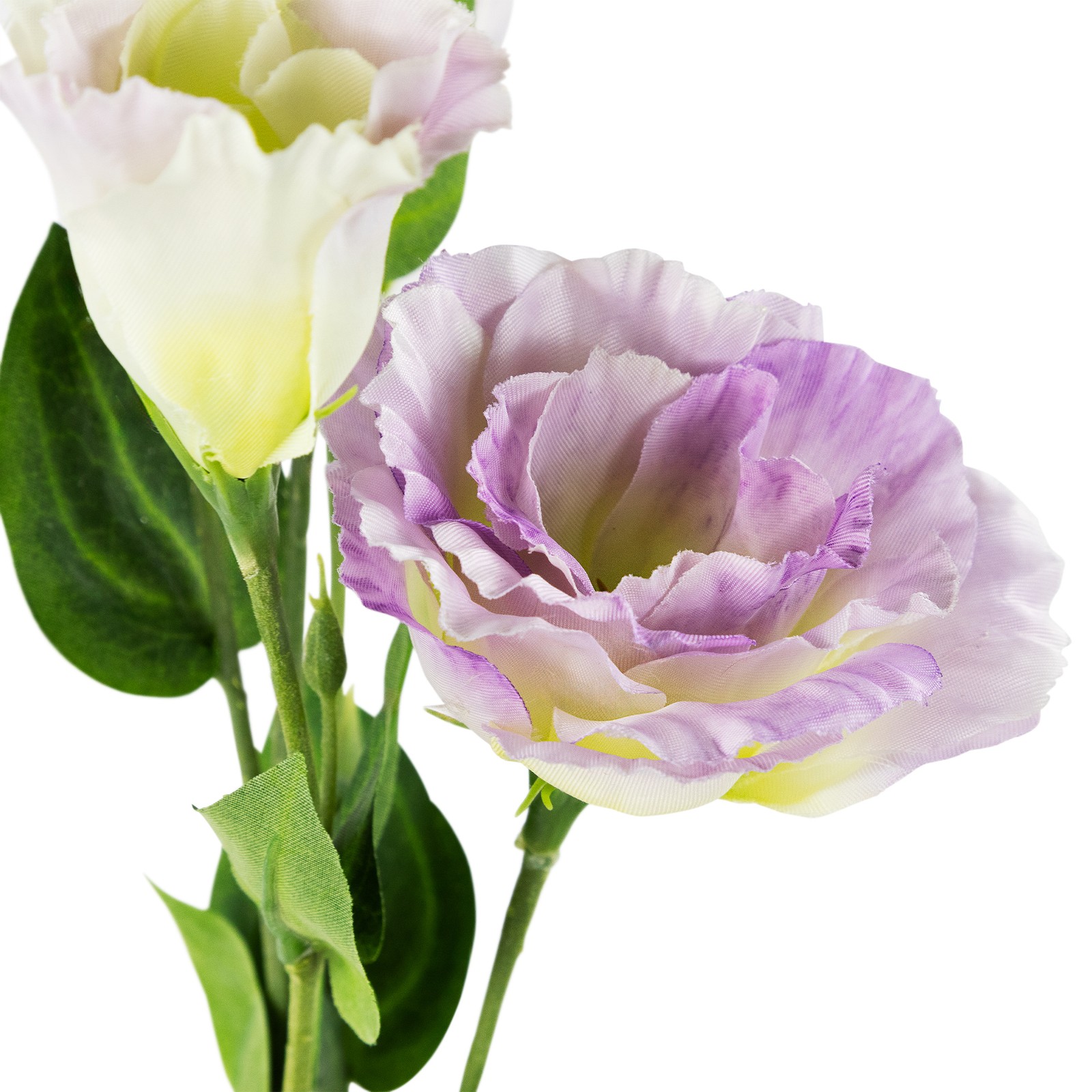 Lisianthus Artificial Floral Spray – 30″ – Lavender and White