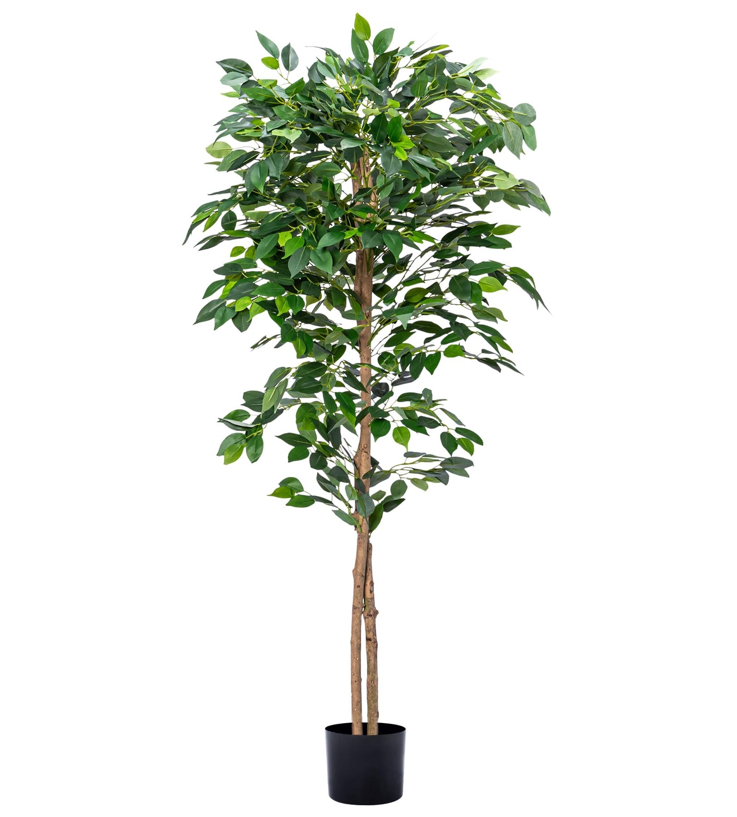 Artificial Fiddle Leaf Fig Tree, Faux Ficus Lyrata Floor Plants Fake Tropical Tr