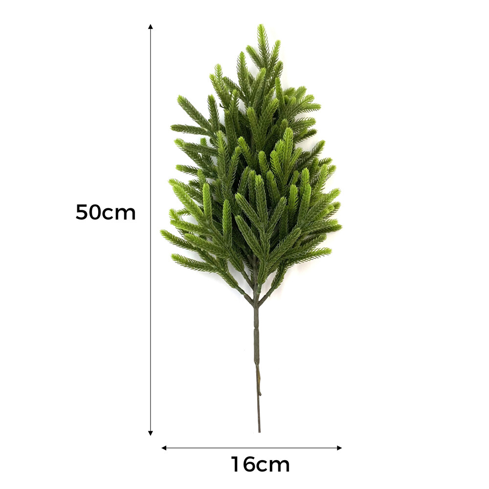 Artificial Pine Needles Branches 36/40/50cm Christmas Wedding Stage Office Decor