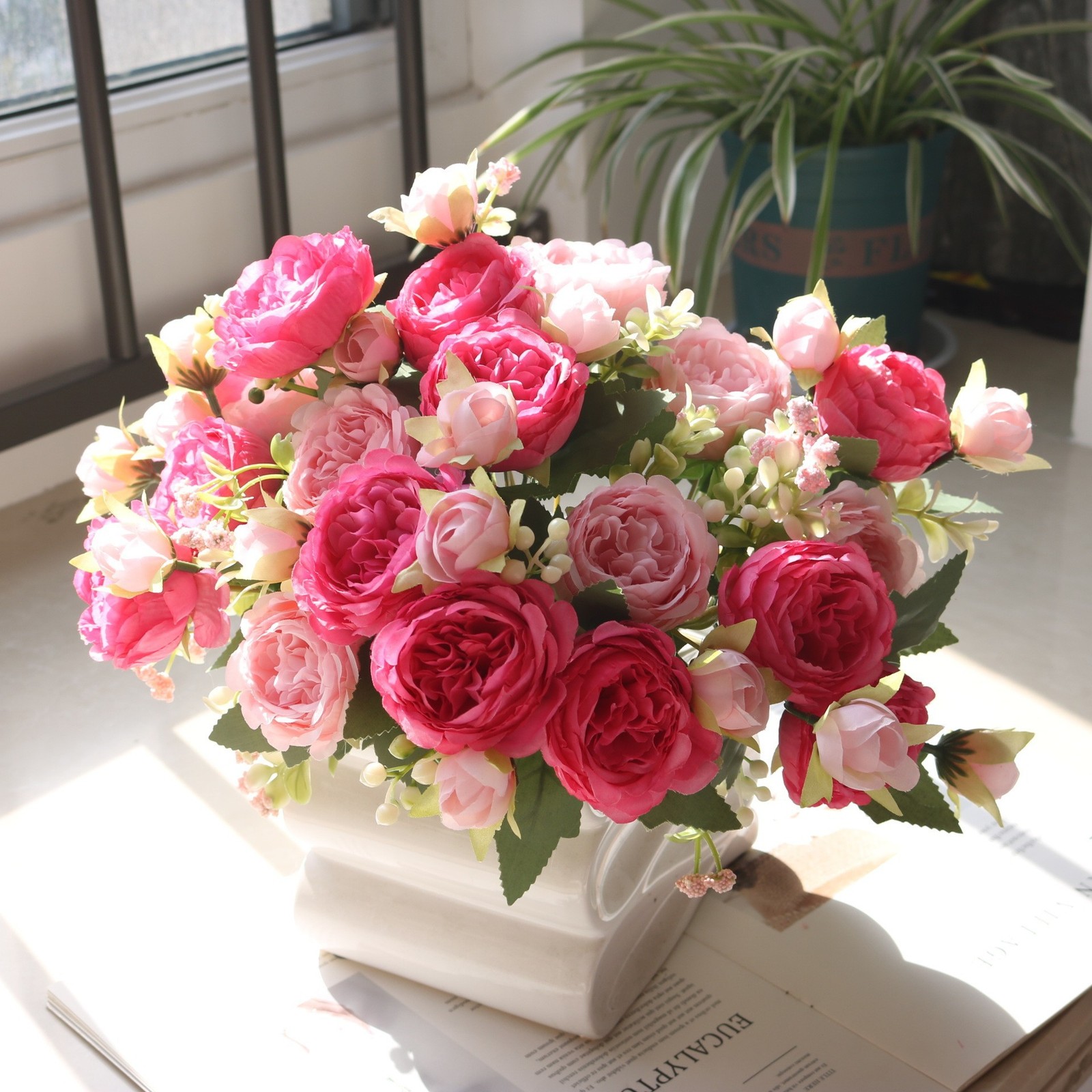 4Pcs DIY Floral Decorations Persian Rose Simulation Flowers Home Decoration New