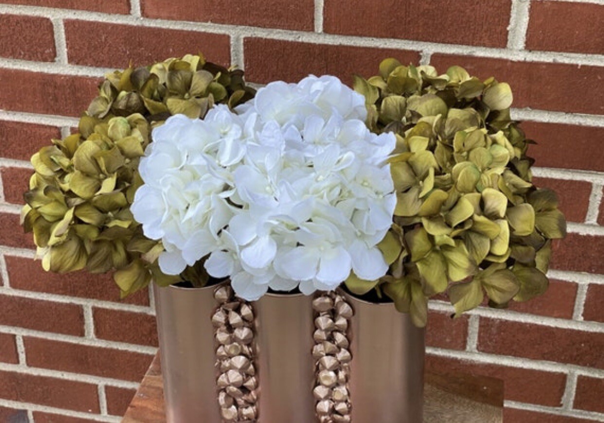 Handmade Custom Florals With Acrylic Gems Country Living Centerpiece