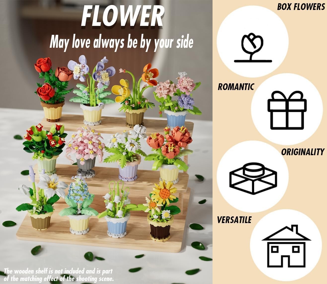 Lily of the Valley Mini Flower Potted Plant Bonsai Building Toy Blocks Partic…
