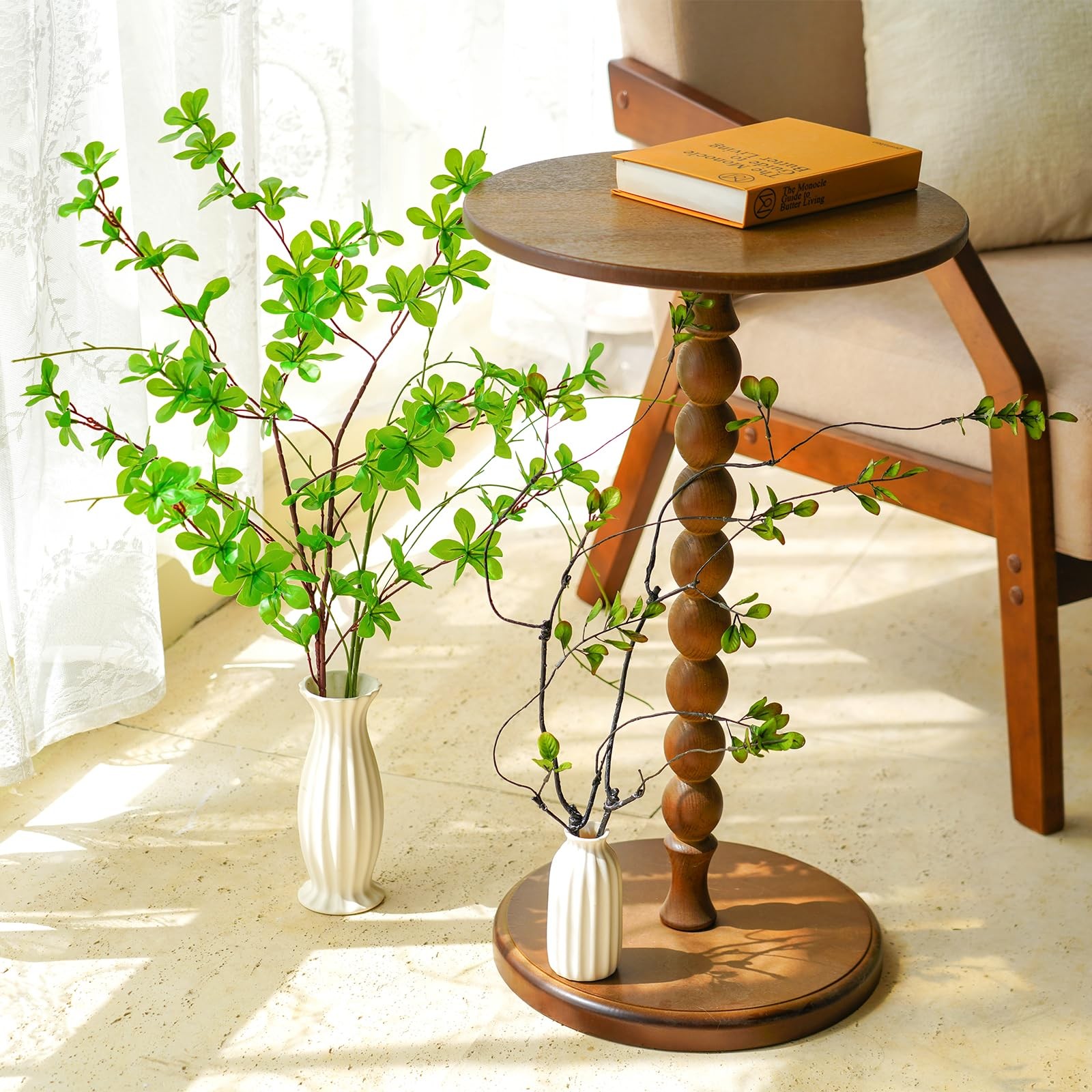7 Pack 35.4″ Faux Stems Artificial Branches for Vase, Mixed Artificial Greene…