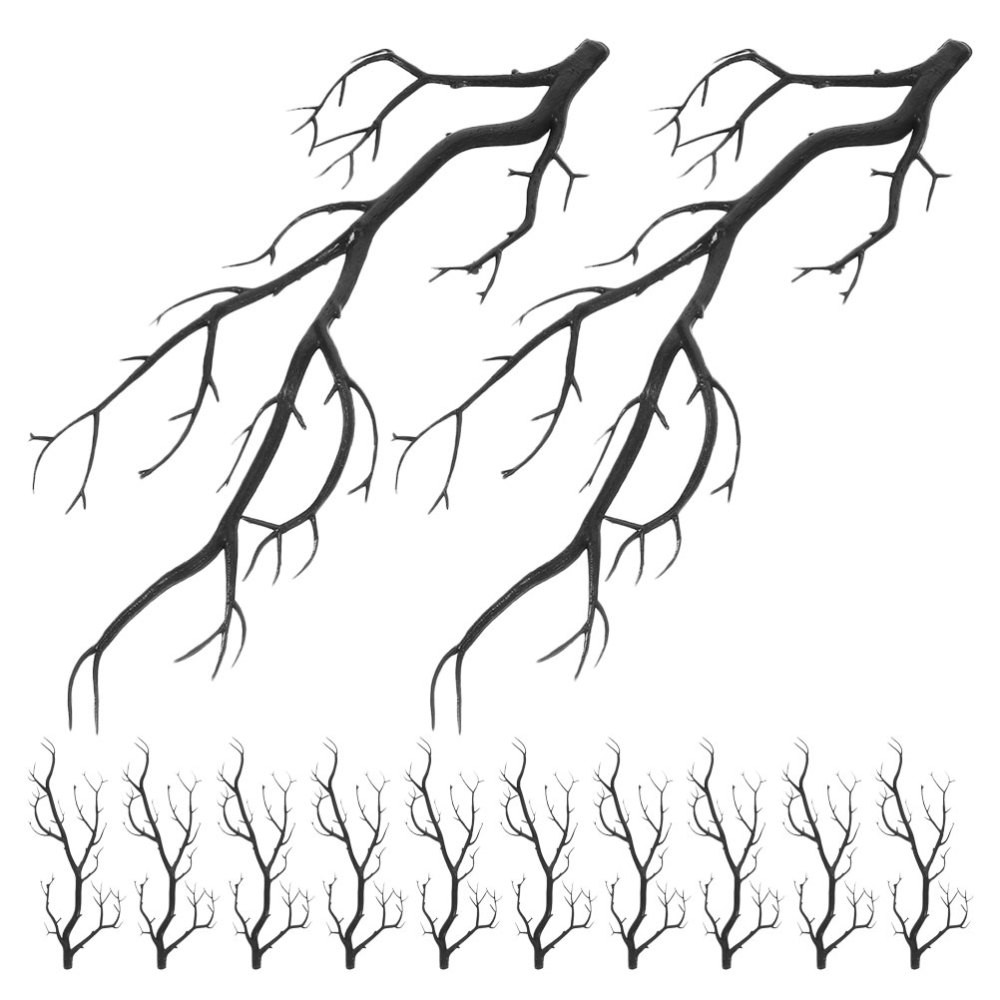 12 Pcs Halloween Tree Branches Faux Stems Artificial Antler Dried