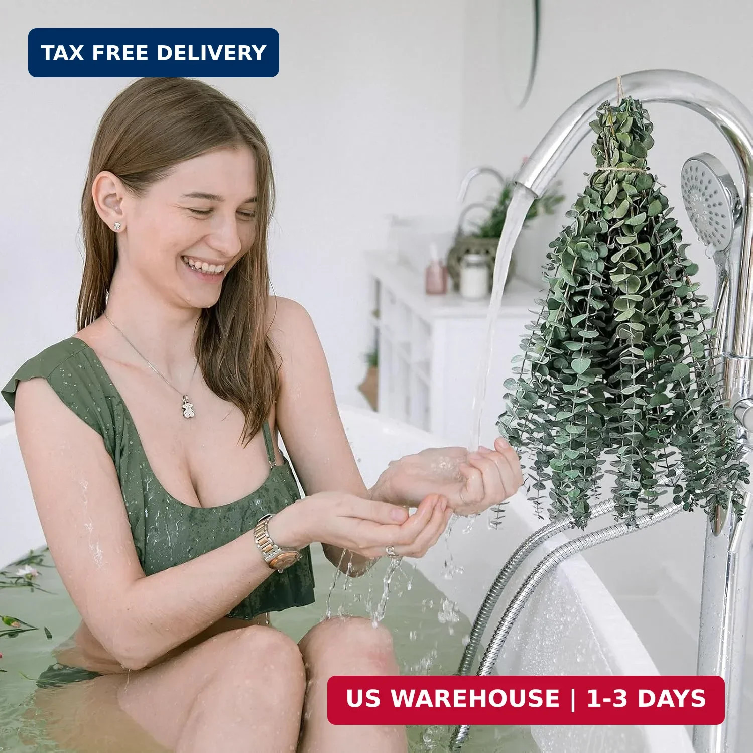 10 Pcs Dried Eucalyptus Stems 17″ Real Eucalyptus for Shower Hanging 100% Made f
