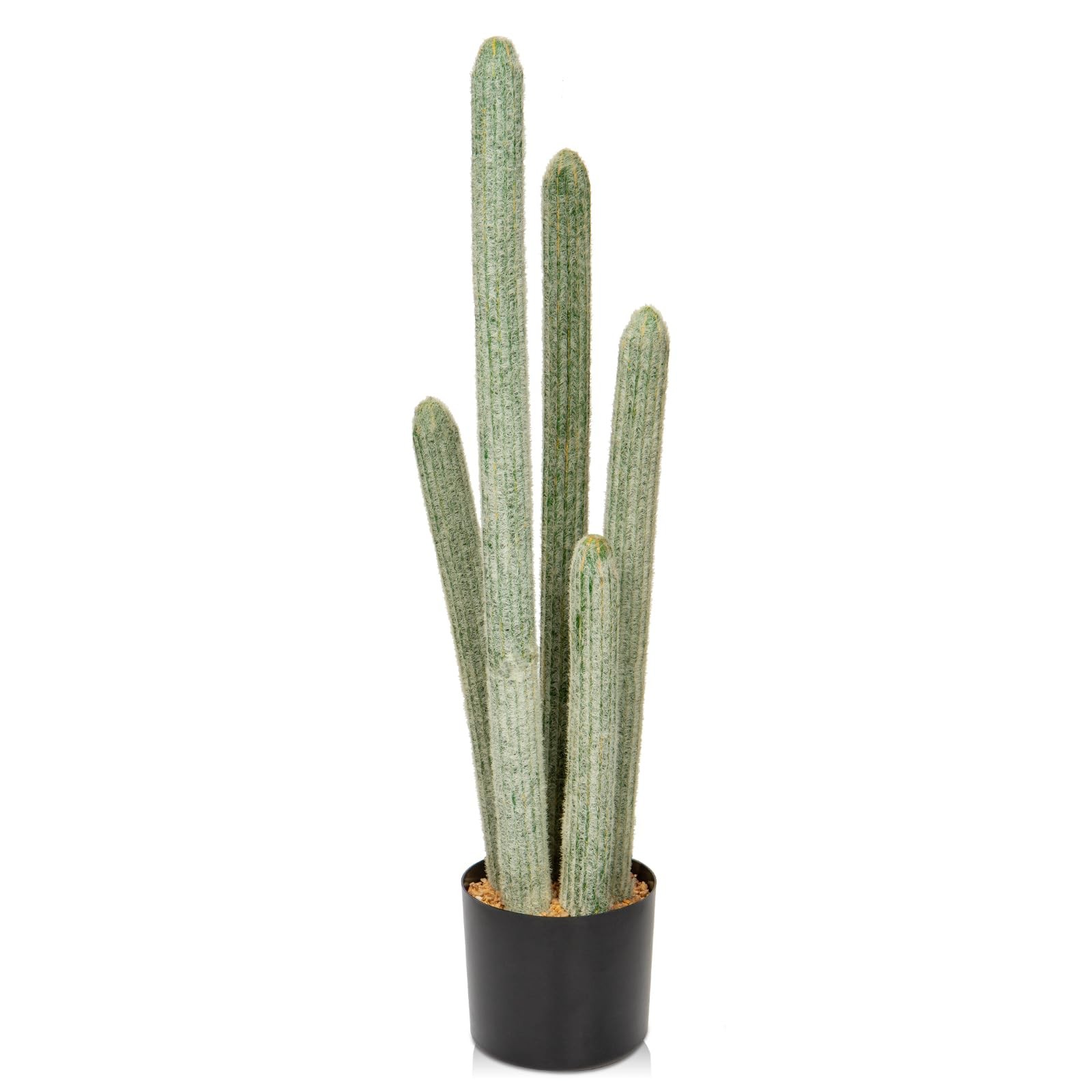29.5” Tall Fake Cactus Plant Potted Large Cactus ‘Old Man Cactus’ Big Cacti P…